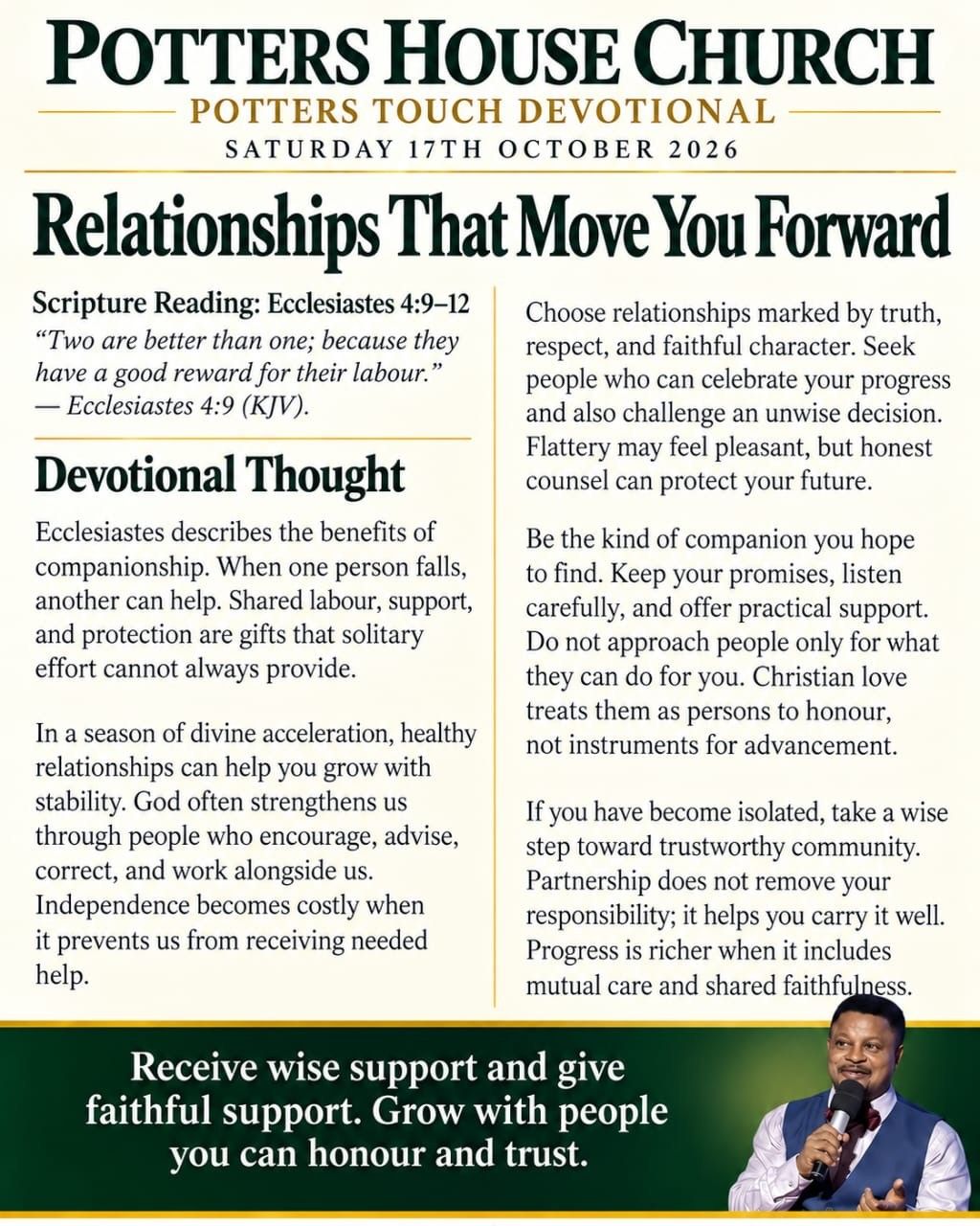 Relationships That Move You Forward devotional design
